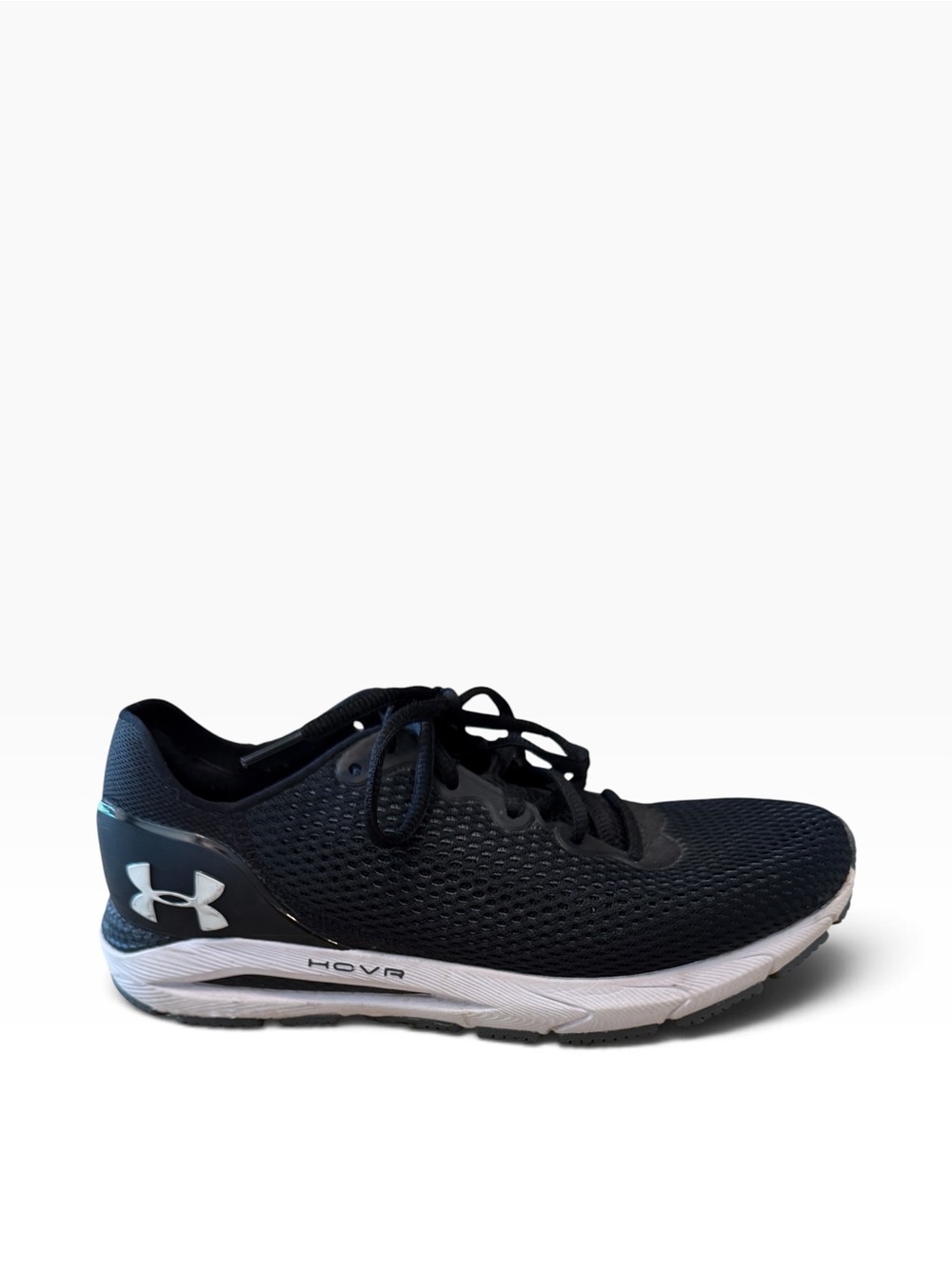 Under Armour HOVR Sonic 4 CN Running Shoes Black White Womens Size 10 3025225-00